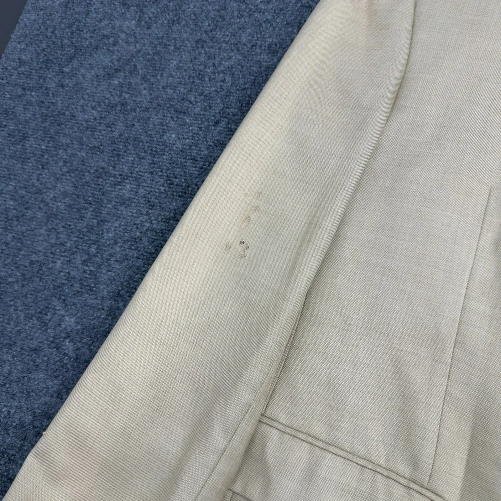 Lauren Ralph Lauren Blazer Men 42R Tan Silk Wool Two Button Classic Business